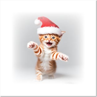 Kittens christmas Posters and Art